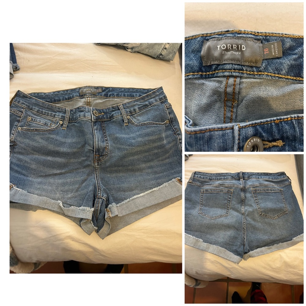TORRID Size 16 Distressed Denim Jeans